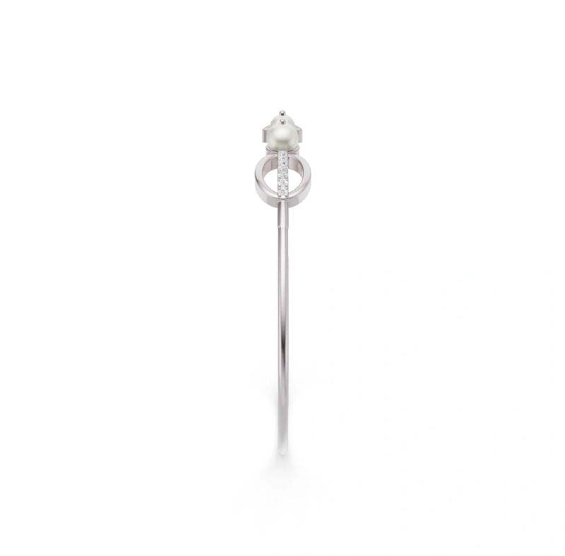 Pearl Accent Cuff Bracelet - White Gold (BR11084AA-W3.webp)