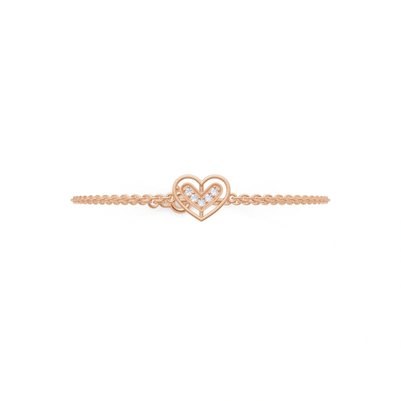 Pave Heart Charm Bracelet - Rose Gold (BR4038AA-R1.webp)