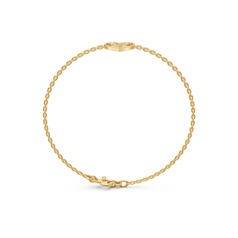 Pave Heart Charm Bracelet - Yellow Gold (BR4038AA-Y2.webp)
