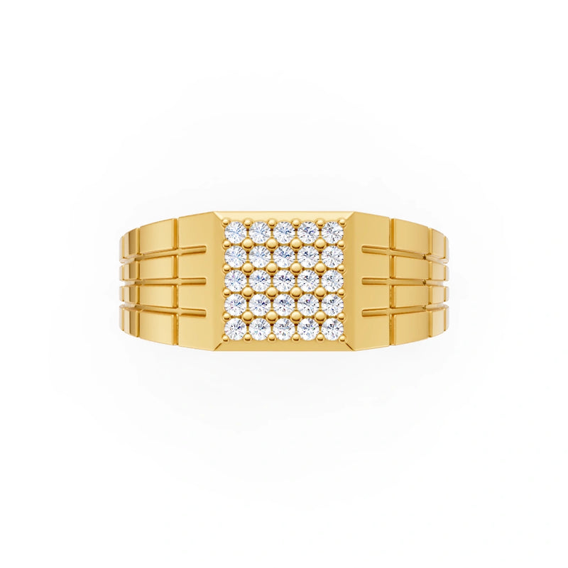 Geometric Textured Bands Rings - Yellow Gold (GR4080AN-V.2-Y2.webp)
