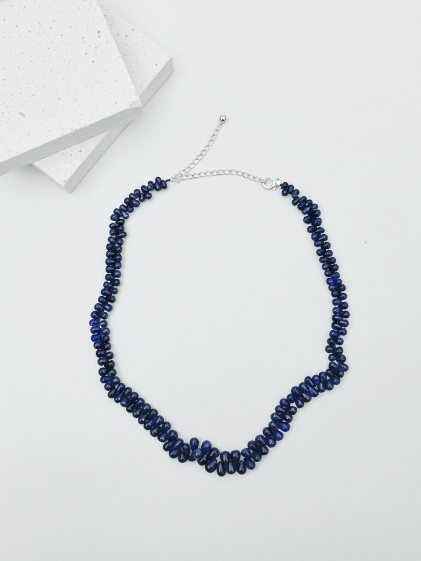 Blue Sapphire Natural Stone Necklace