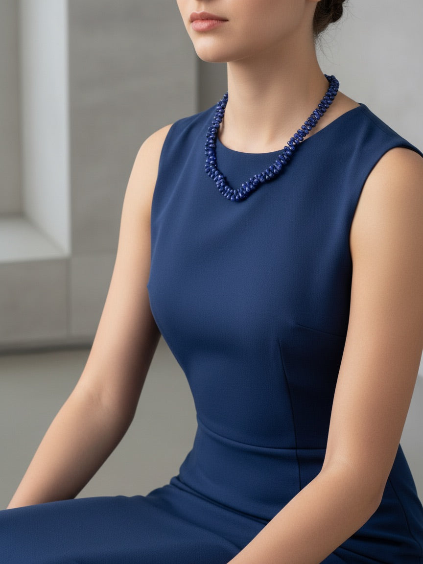 Blue Sapphire Natural Stone Necklace