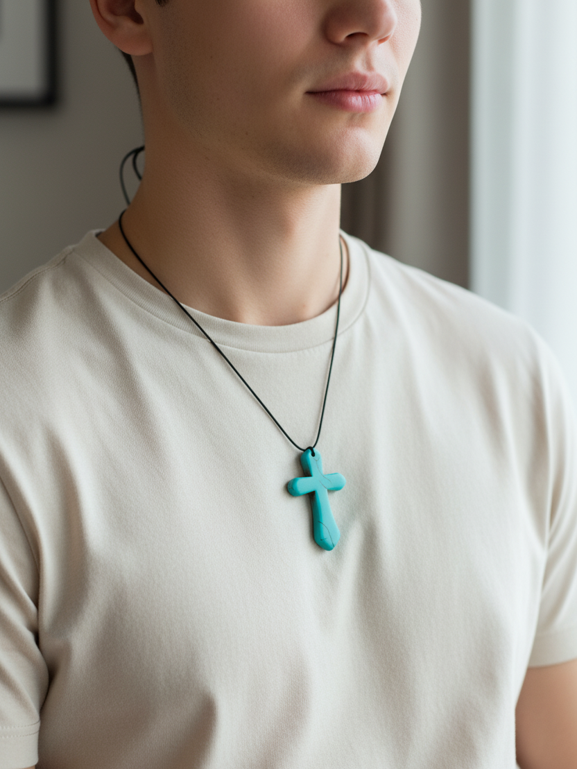 Turquoise Cross Pendant