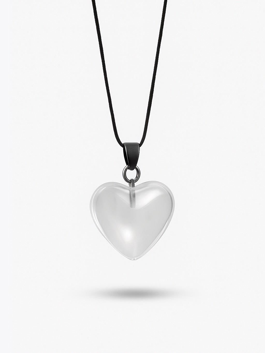 White Quartz Heart Pendant