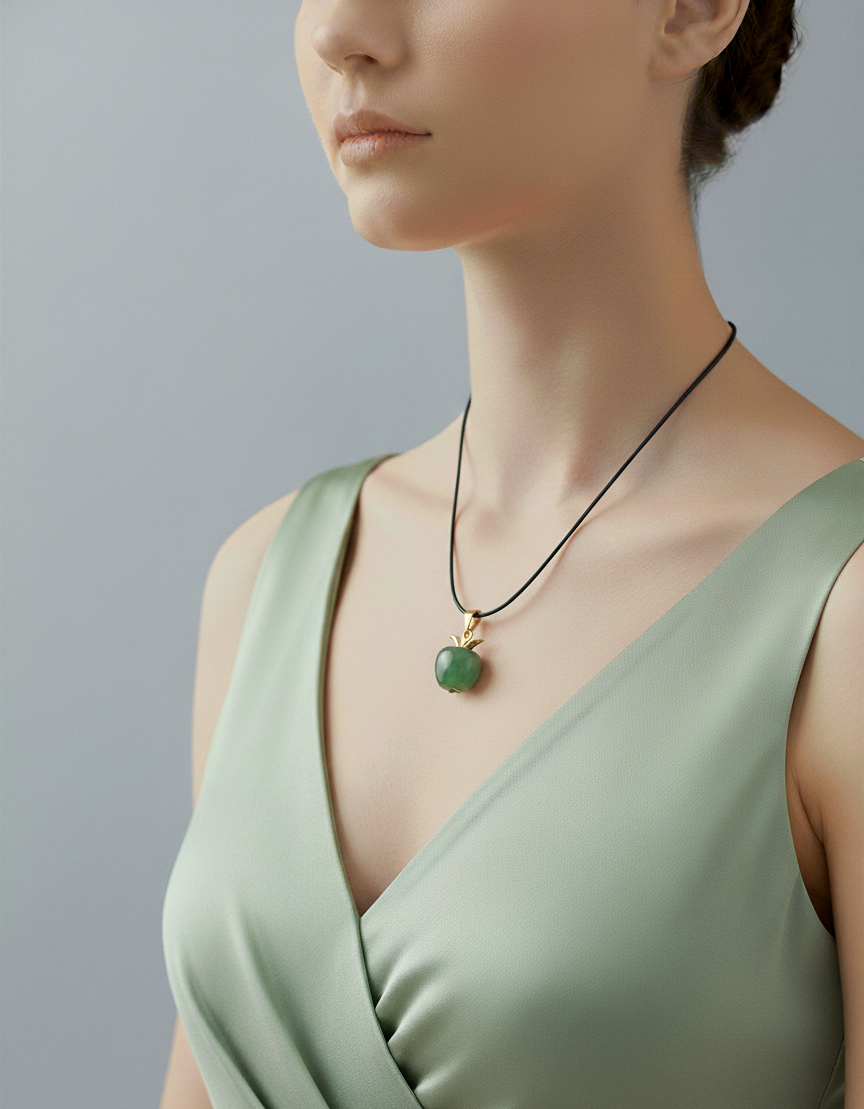 Green Aventurine Apple Pendant