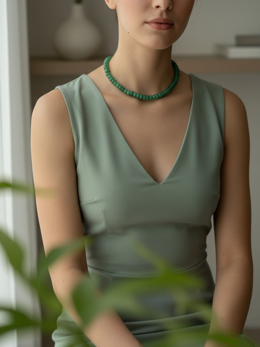 Green Aventurine Natural Stone Necklace