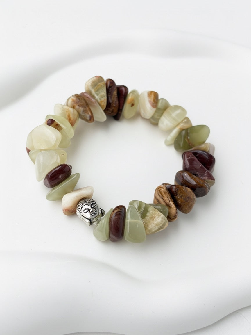 Mixed Chips Natural Stones Bracelet