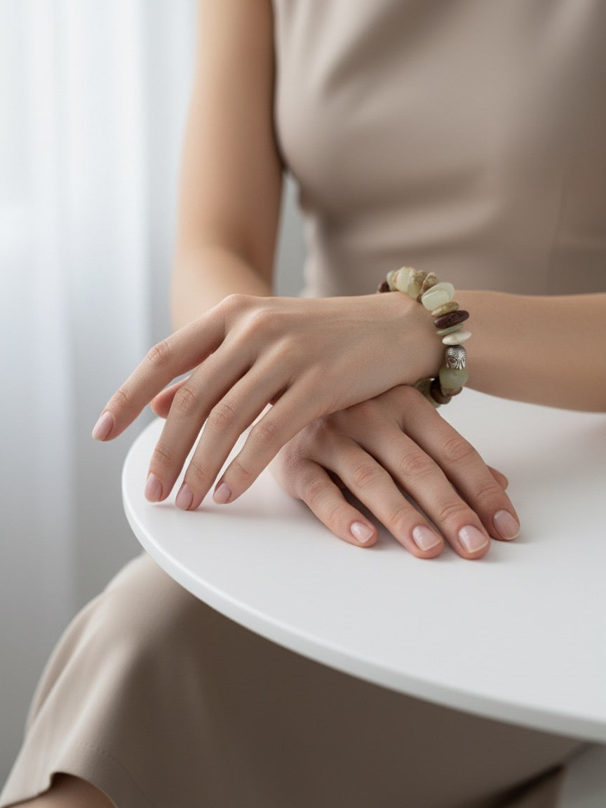 Mixed Chips Natural Stones Bracelet