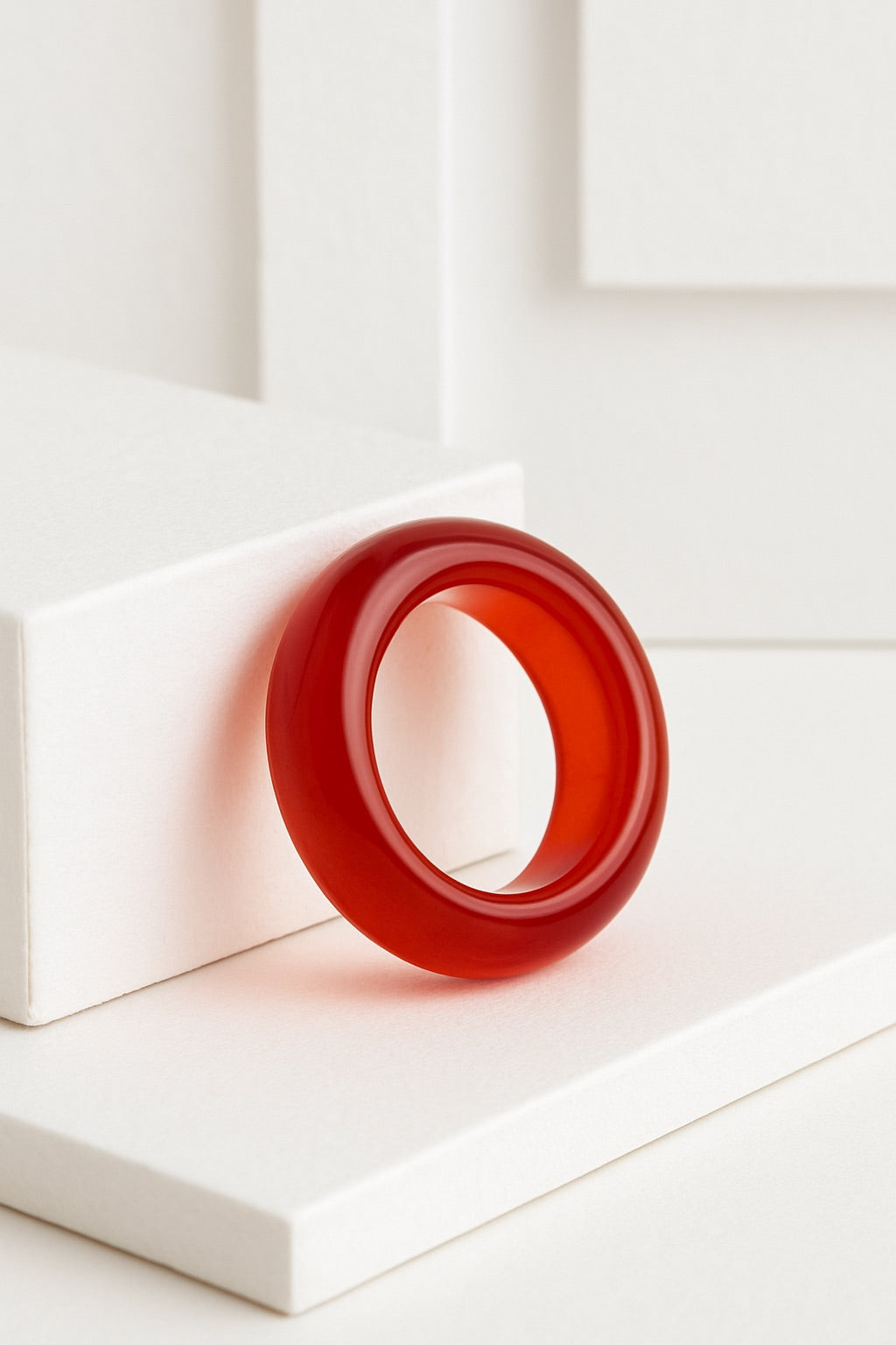 Red Carnelian Natural Stone Ring