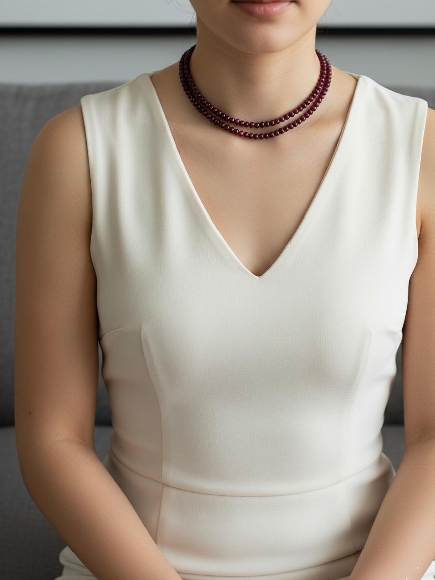 Ruby Natural Stone Necklace