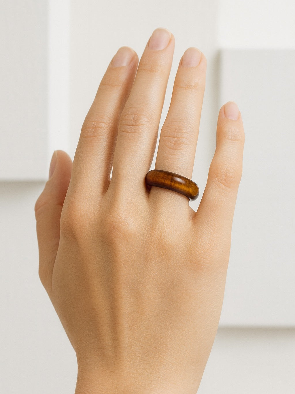 Tiger’s Eye Natural Stone Ring